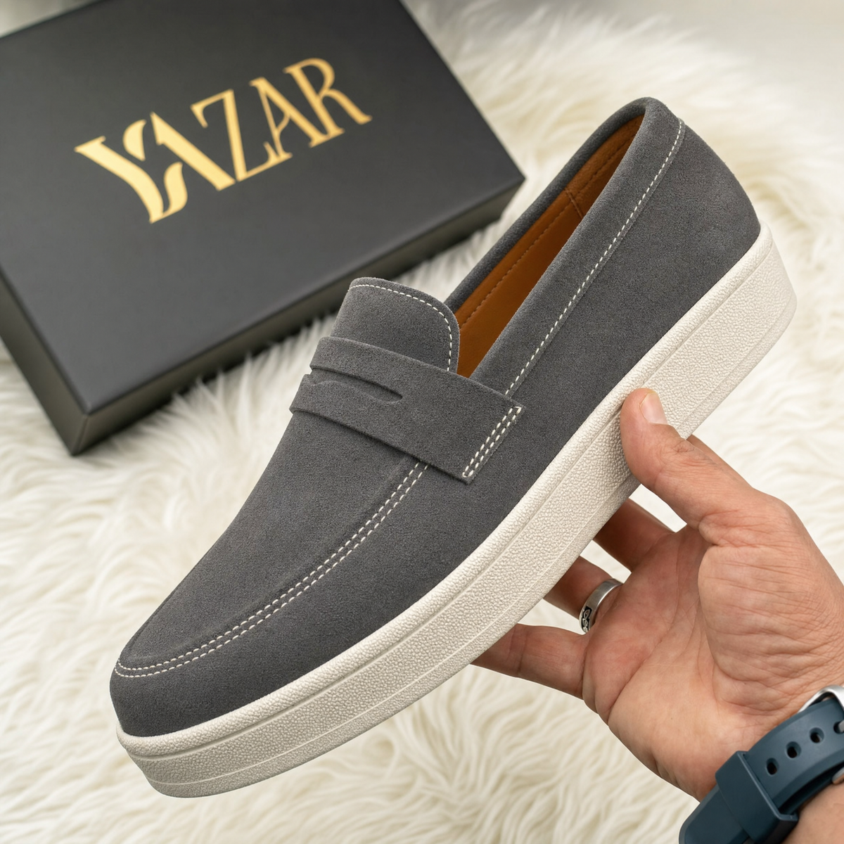 Mocassin Daim 100%
